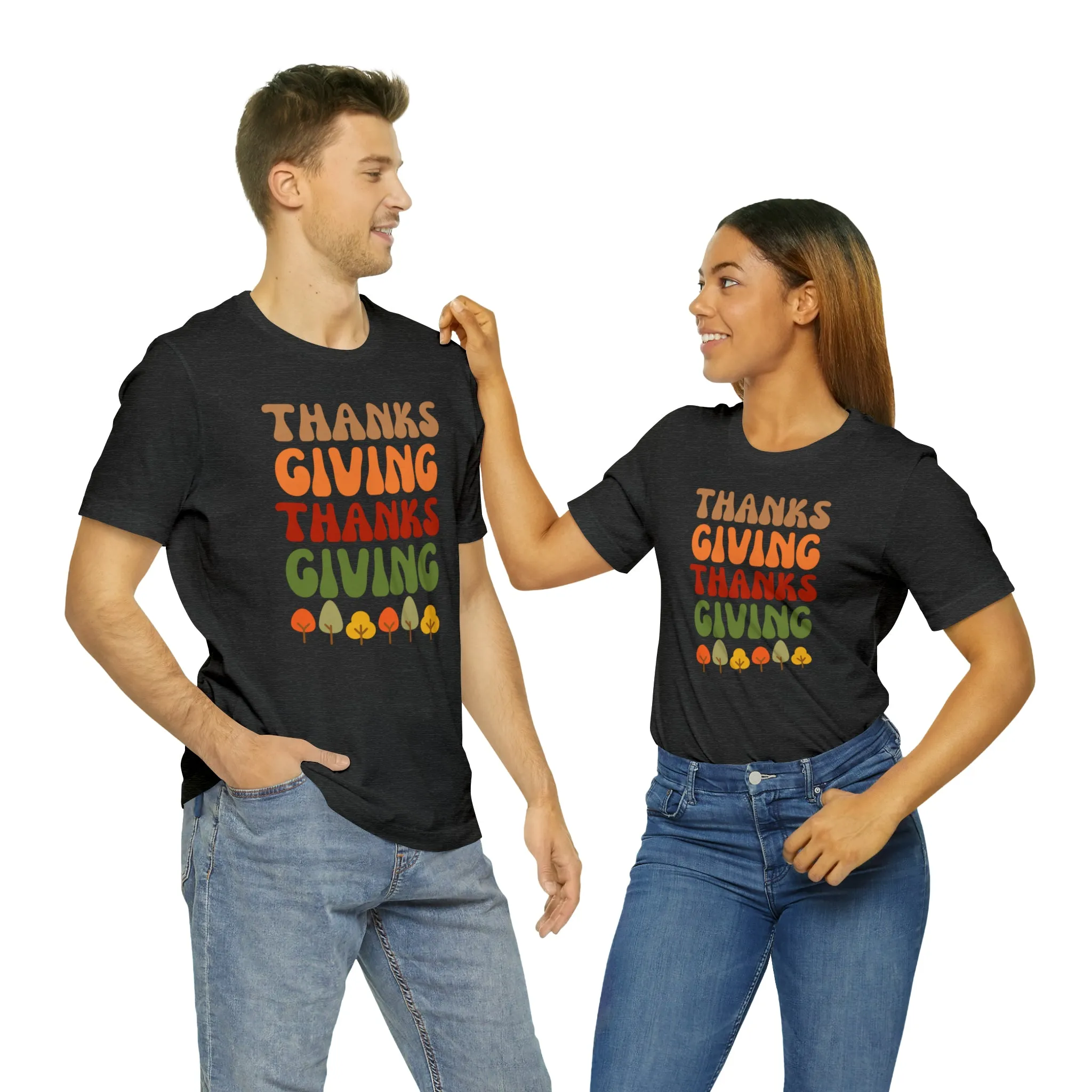 Thanks Giving Thanks Giving T-Shirt | Fall Thanksgiving Tee |  Bella Canvas 3001 Unisex |  Happy Thanksgiving Short Sleeve Tshirt
