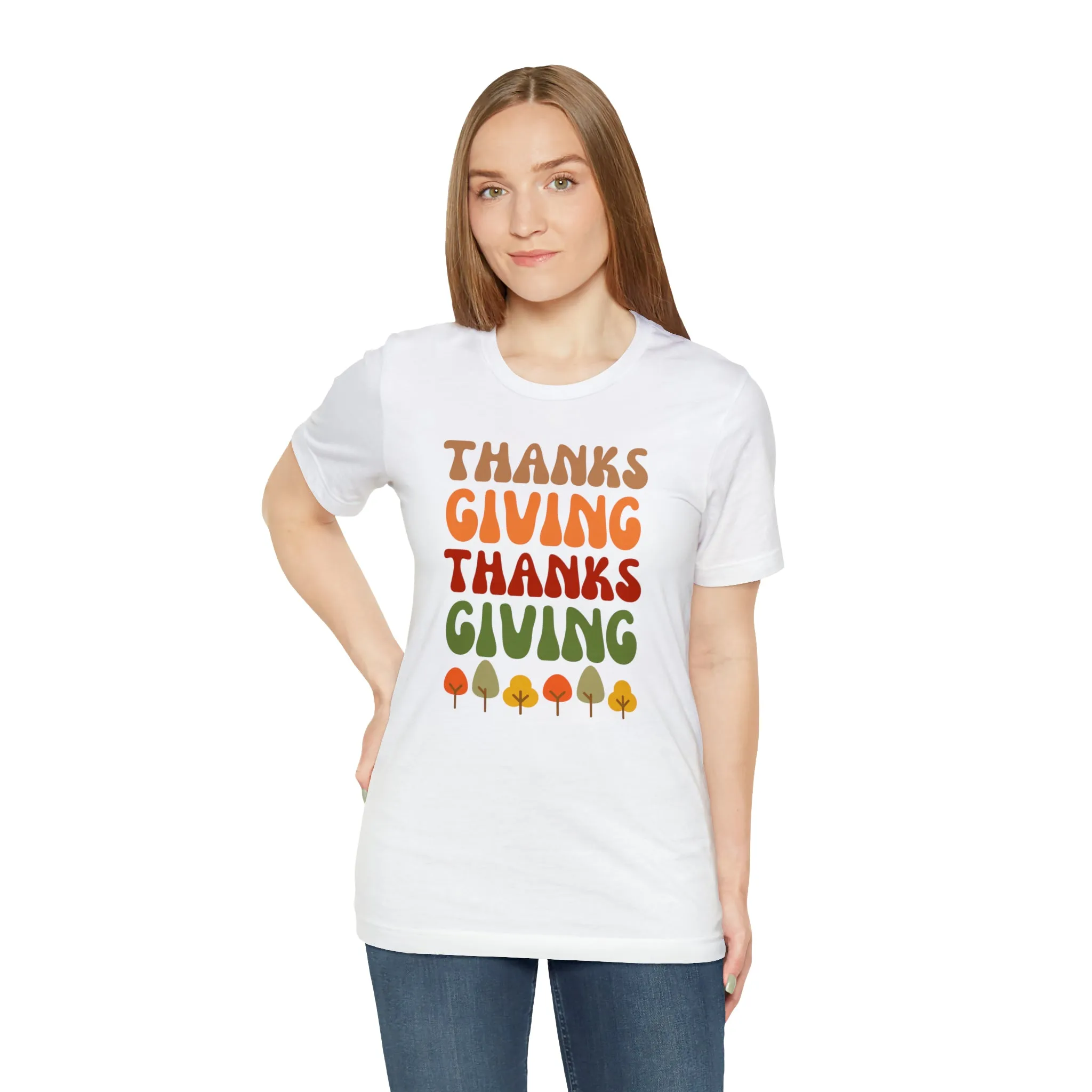 Thanks Giving Thanks Giving T-Shirt | Fall Thanksgiving Tee |  Bella Canvas 3001 Unisex |  Happy Thanksgiving Short Sleeve Tshirt