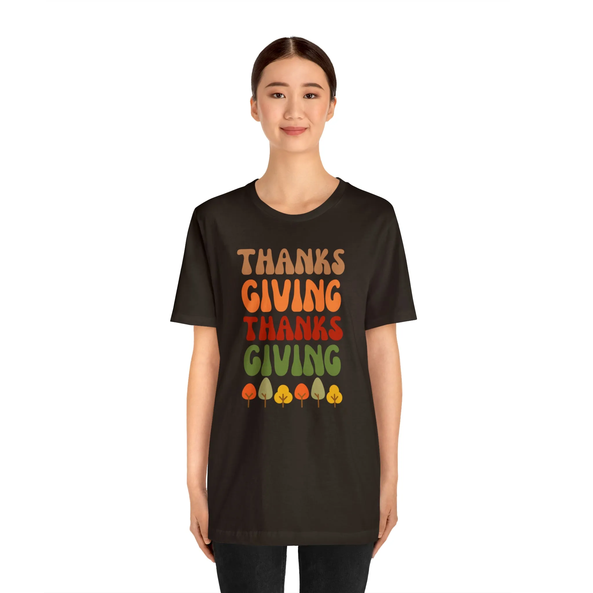 Thanks Giving Thanks Giving T-Shirt | Fall Thanksgiving Tee |  Bella Canvas 3001 Unisex |  Happy Thanksgiving Short Sleeve Tshirt