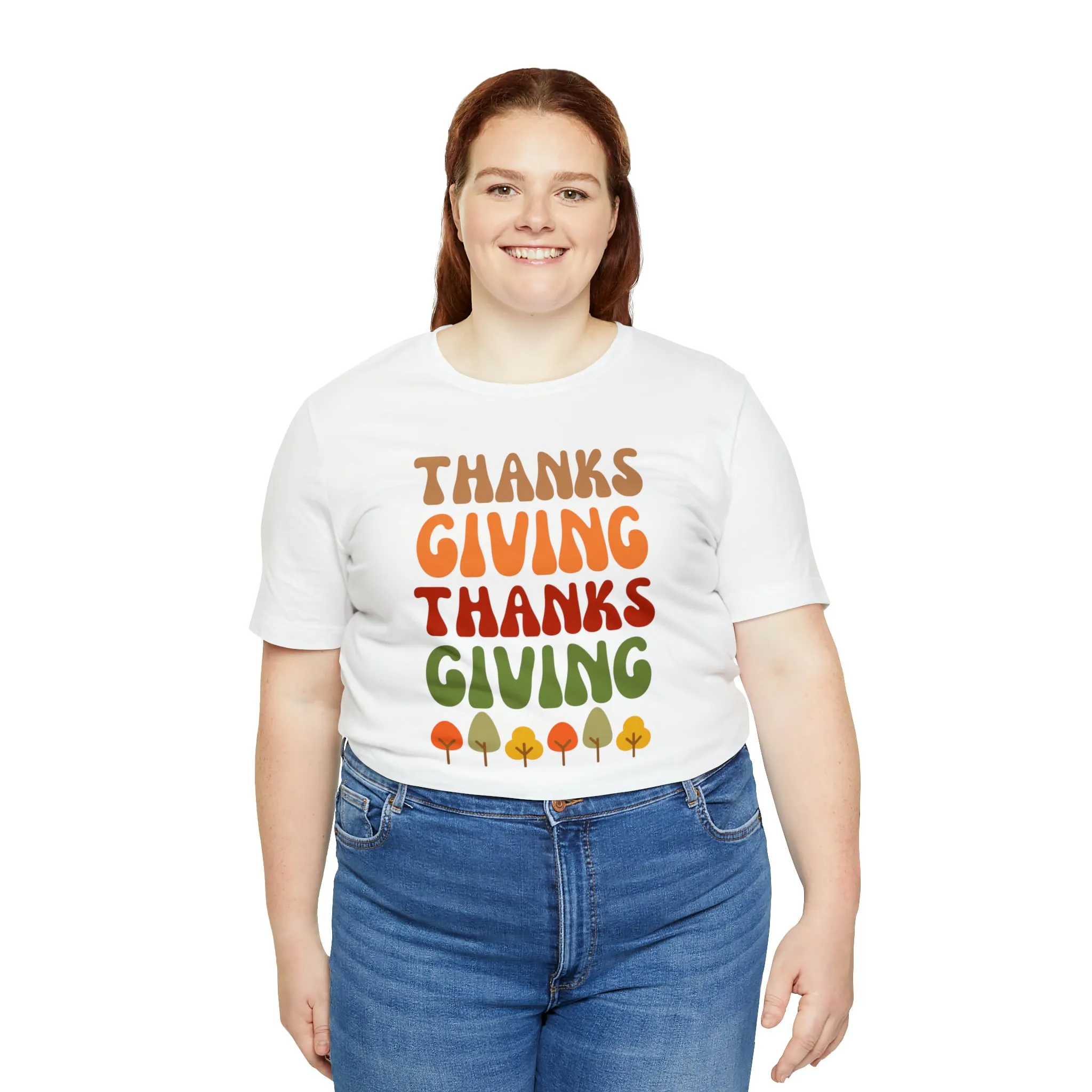 Thanks Giving Thanks Giving T-Shirt | Fall Thanksgiving Tee |  Bella Canvas 3001 Unisex |  Happy Thanksgiving Short Sleeve Tshirt