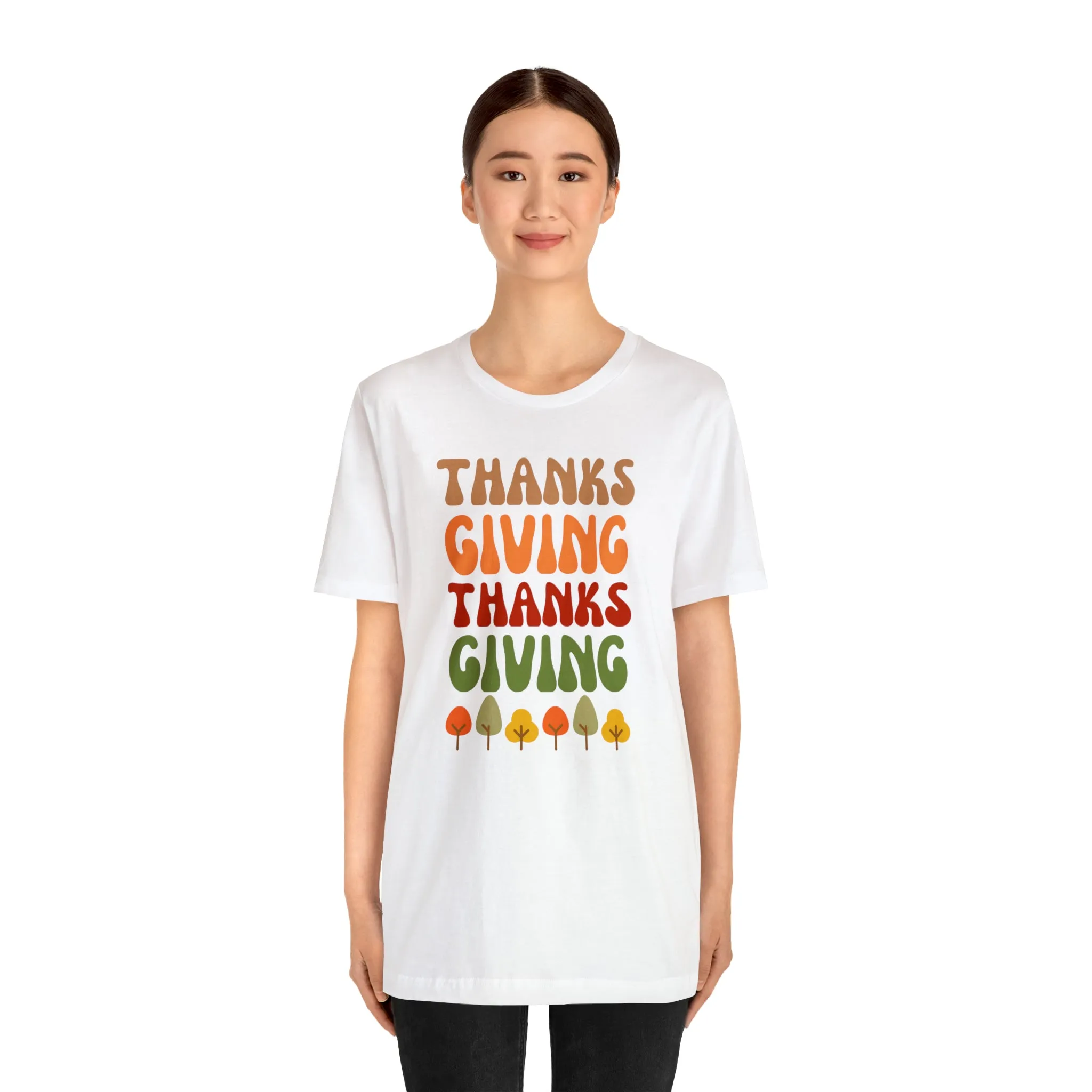 Thanks Giving Thanks Giving T-Shirt | Fall Thanksgiving Tee |  Bella Canvas 3001 Unisex |  Happy Thanksgiving Short Sleeve Tshirt