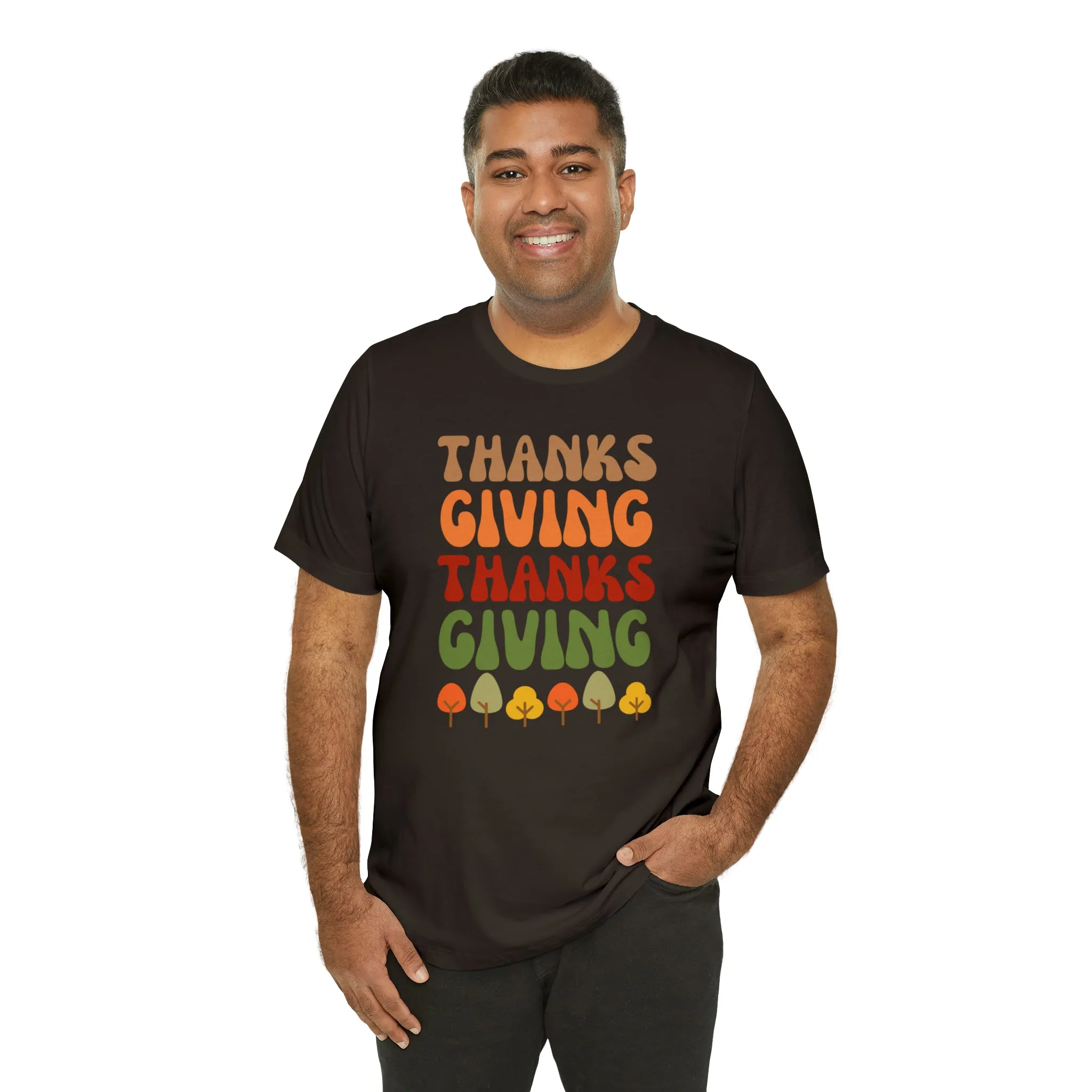 Thanks Giving Thanks Giving T-Shirt | Fall Thanksgiving Tee |  Bella Canvas 3001 Unisex |  Happy Thanksgiving Short Sleeve Tshirt
