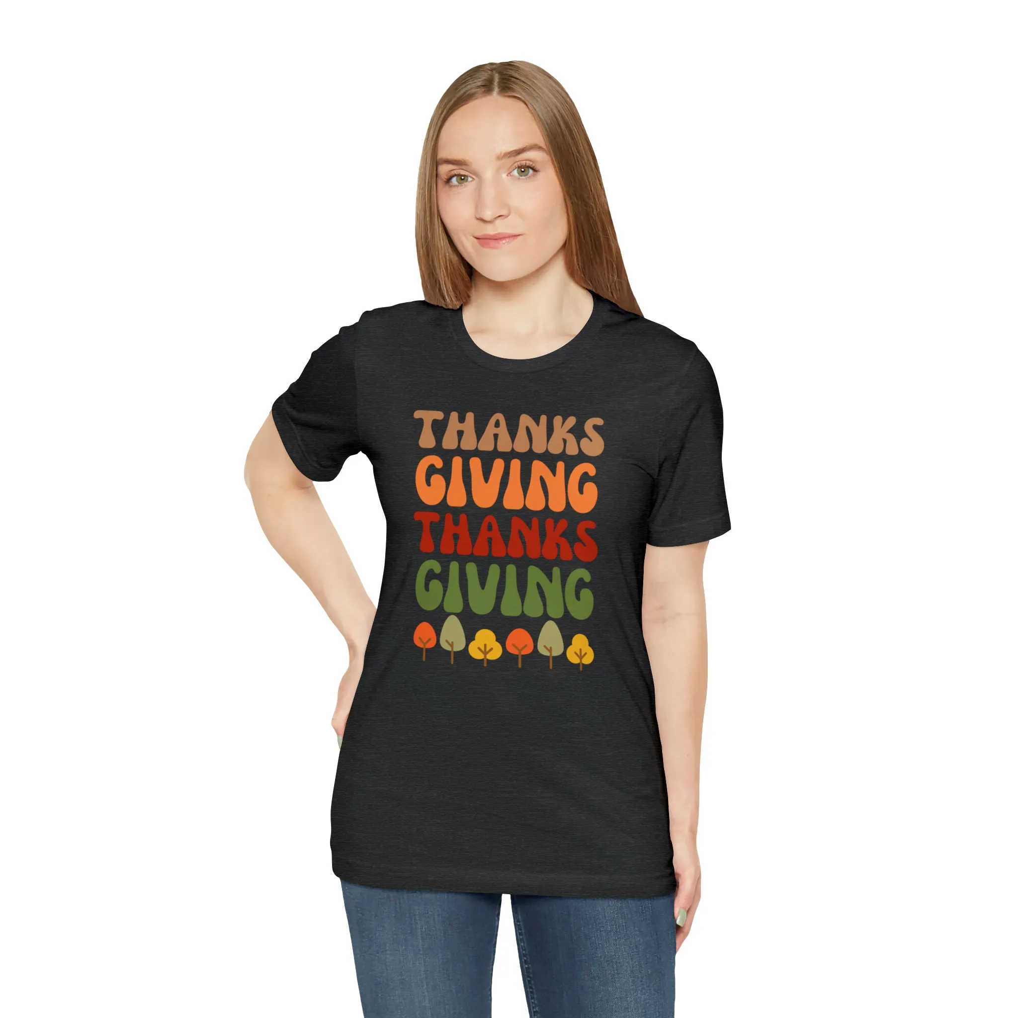 Thanks Giving Thanks Giving T-Shirt | Fall Thanksgiving Tee |  Bella Canvas 3001 Unisex |  Happy Thanksgiving Short Sleeve Tshirt