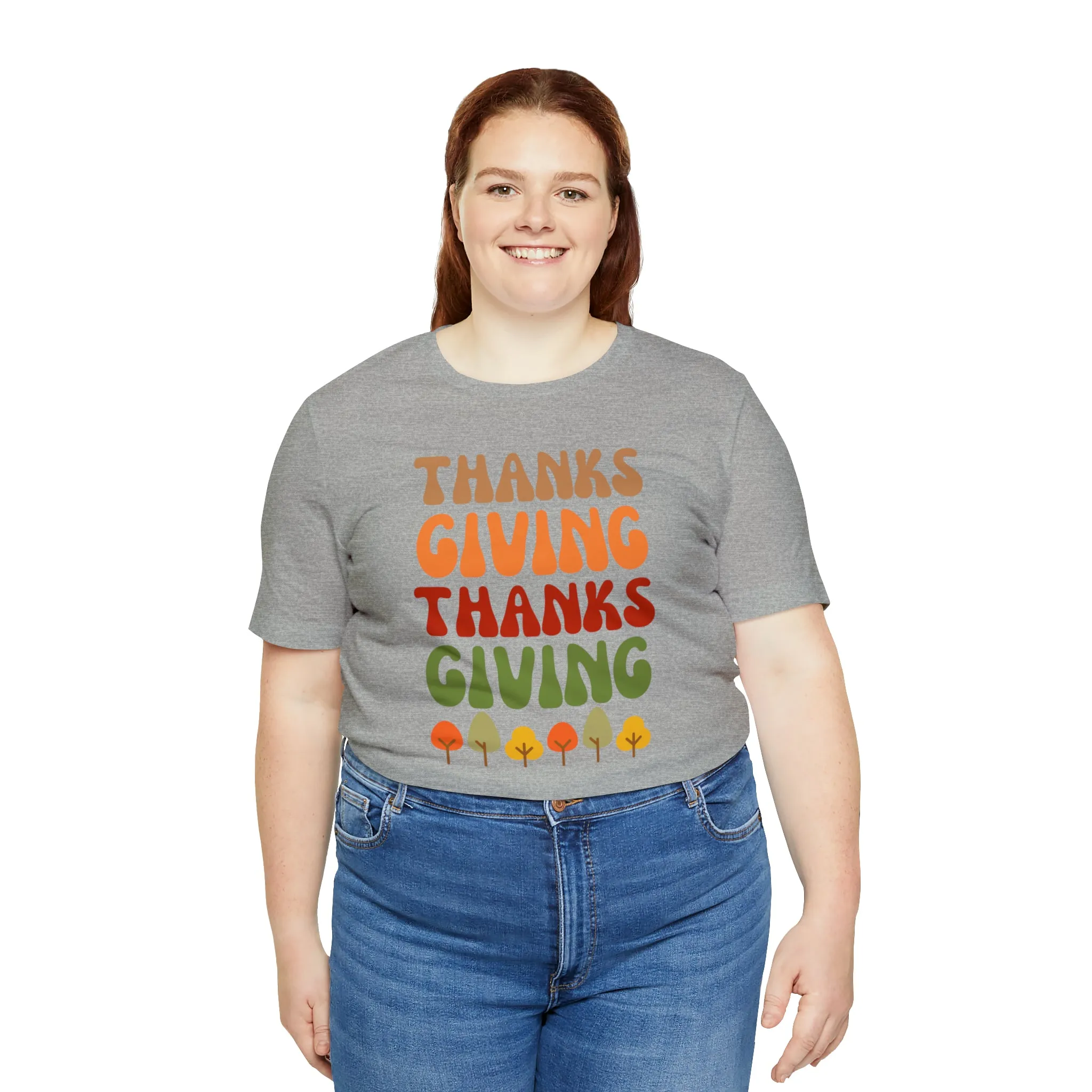 Thanks Giving Thanks Giving T-Shirt | Fall Thanksgiving Tee |  Bella Canvas 3001 Unisex |  Happy Thanksgiving Short Sleeve Tshirt