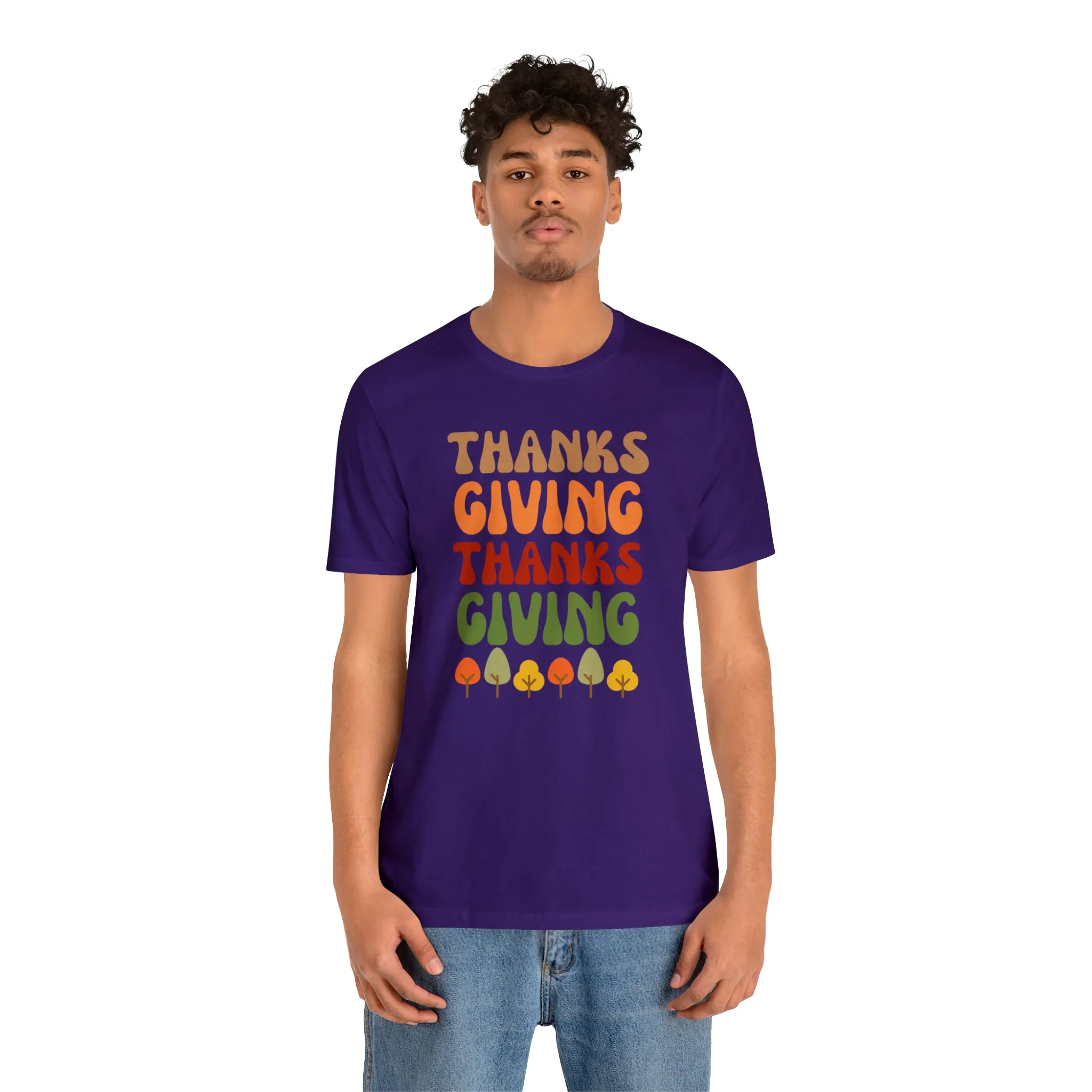 Thanks Giving Thanks Giving T-Shirt | Fall Thanksgiving Tee |  Bella Canvas 3001 Unisex |  Happy Thanksgiving Short Sleeve Tshirt