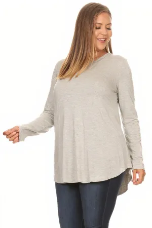 The Jamie Top in Heather Grey