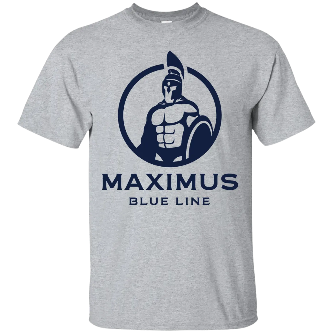The Maximus Blue Line logo T.