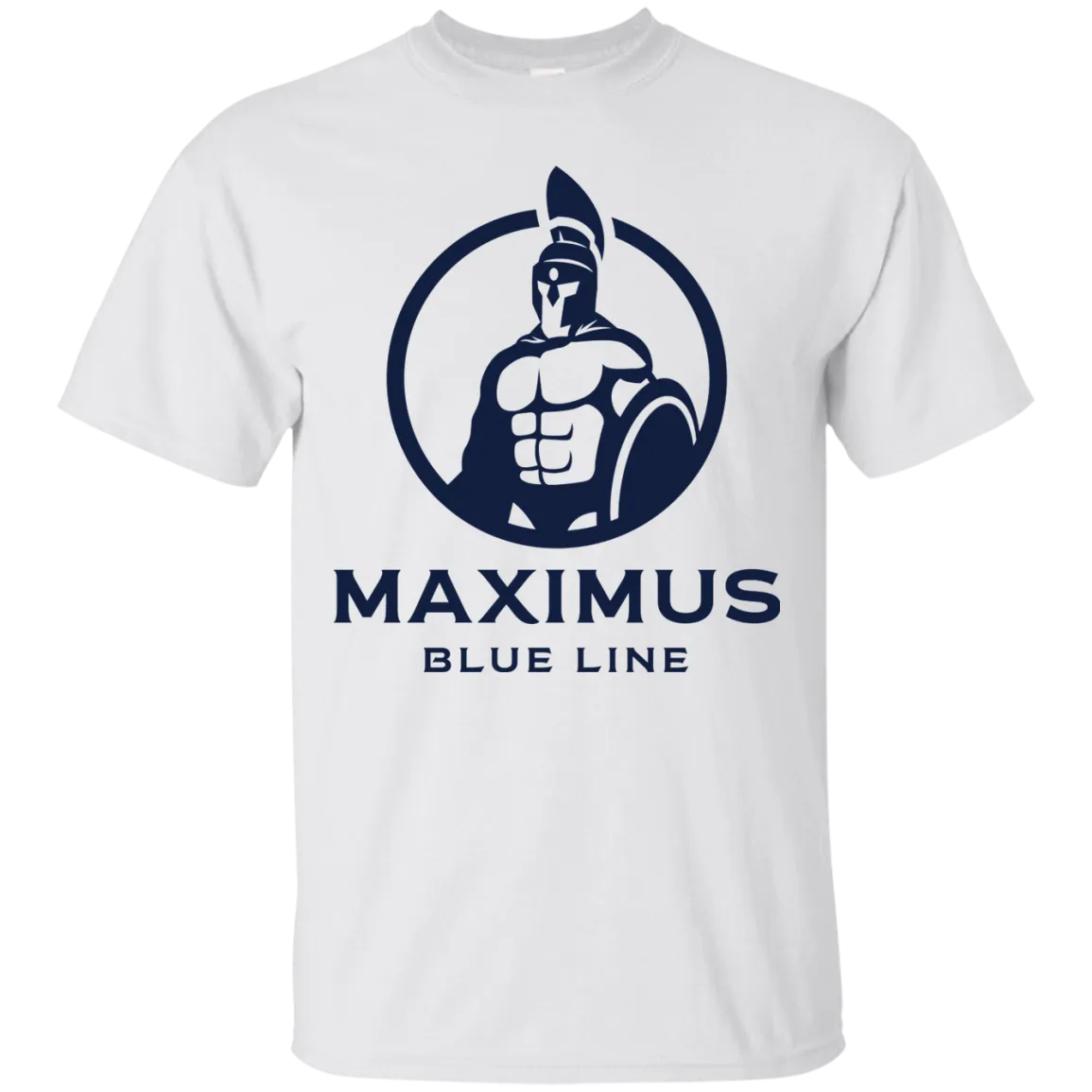 The Maximus Blue Line logo T.