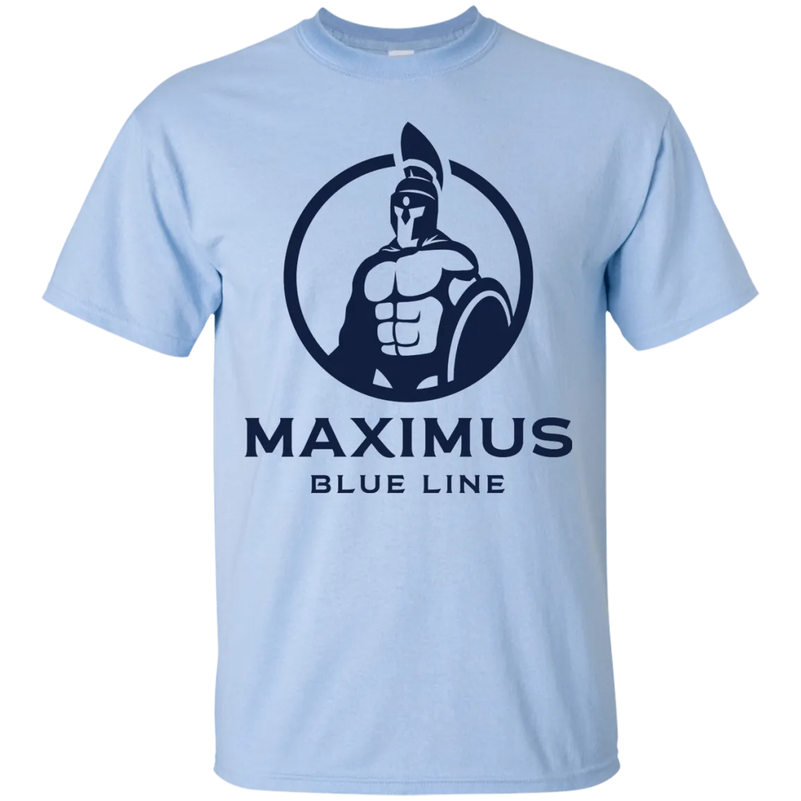 The Maximus Blue Line logo T.