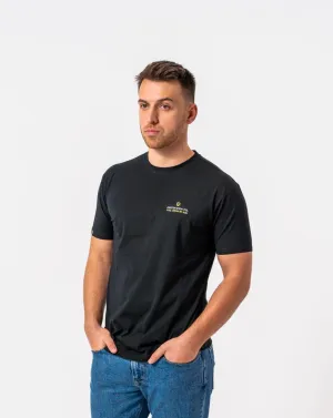 The Original - Classic fit T-shirt in Black with Neon Green accents