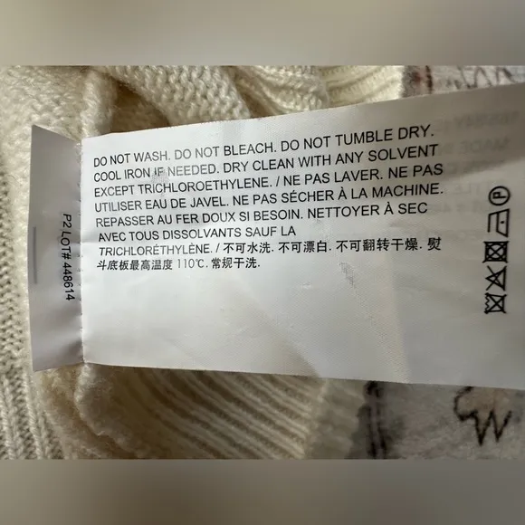 THEORY Karenia BC Feather-soft Cashmere Crewneck Sweater Warm Ivory - Size S