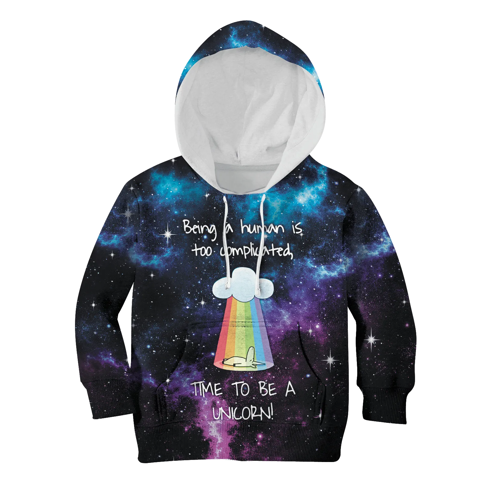 Time To Be A Unicorn Custom Cosplay Kid Hoodie