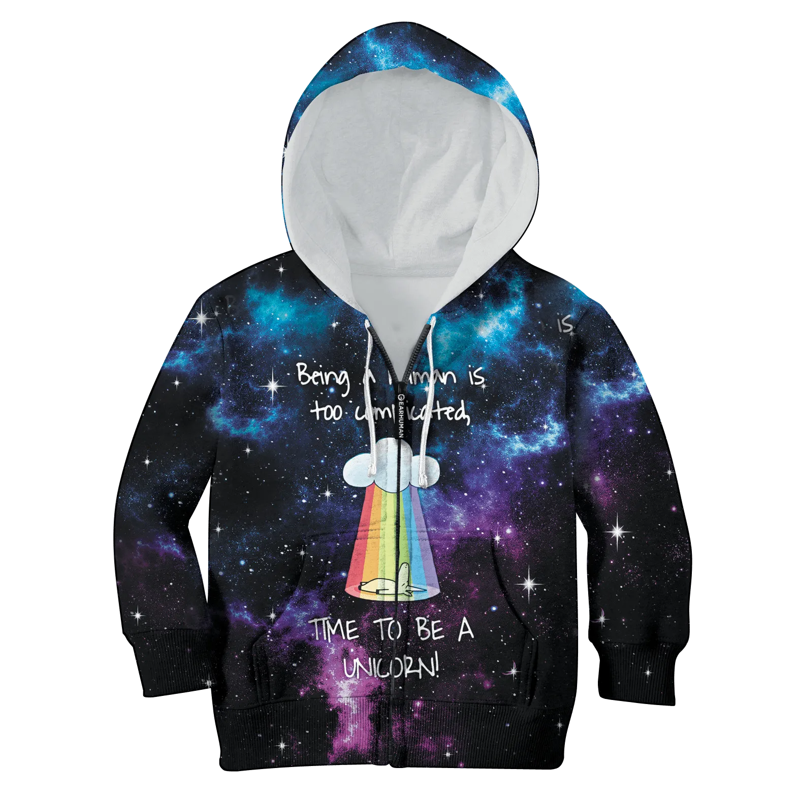 Time To Be A Unicorn Custom Cosplay Kid Hoodie