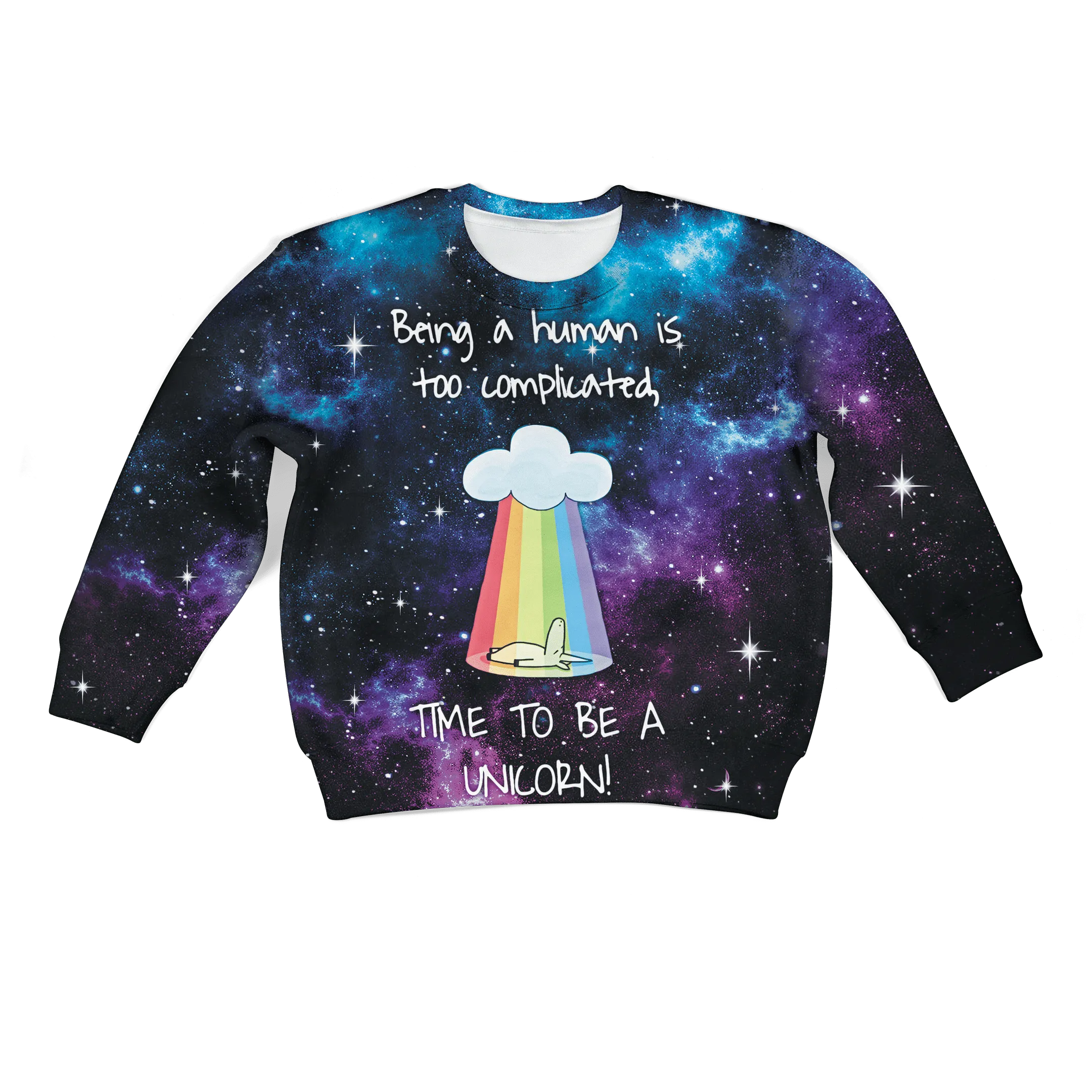 Time To Be A Unicorn Custom Cosplay Kid Hoodie