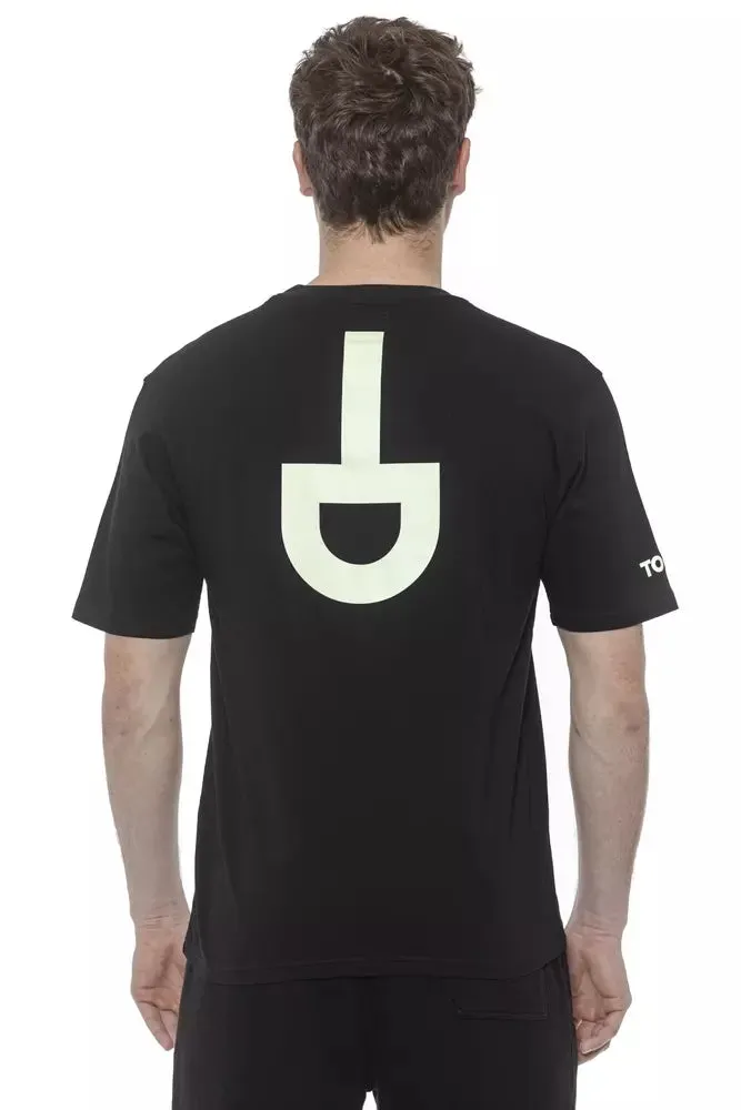 Tond Black Cotton Men's T-Shirt