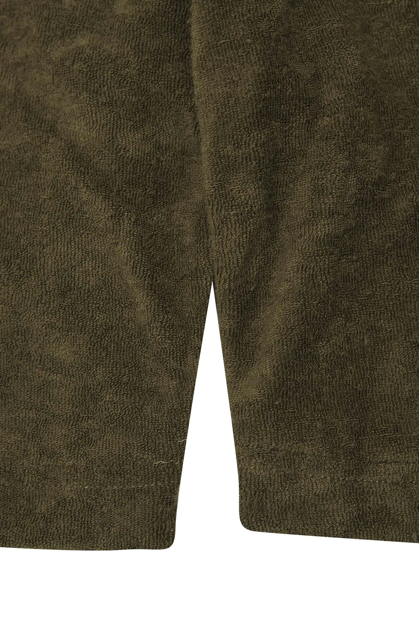 TOWEL TERRY SWEATSHORTS IN OLIVE