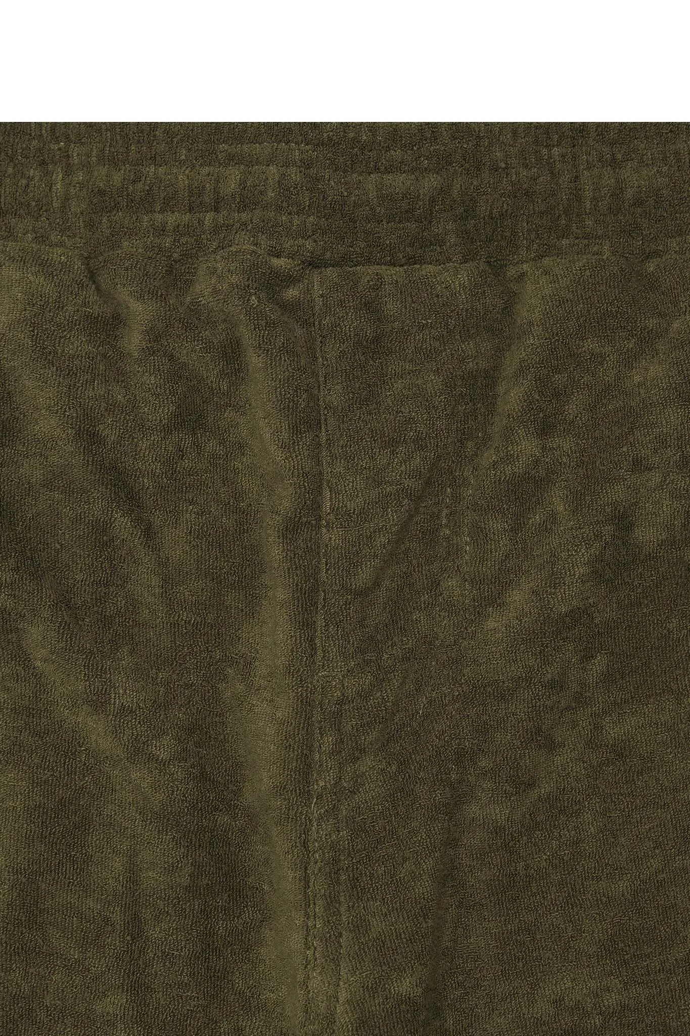 TOWEL TERRY SWEATSHORTS IN OLIVE