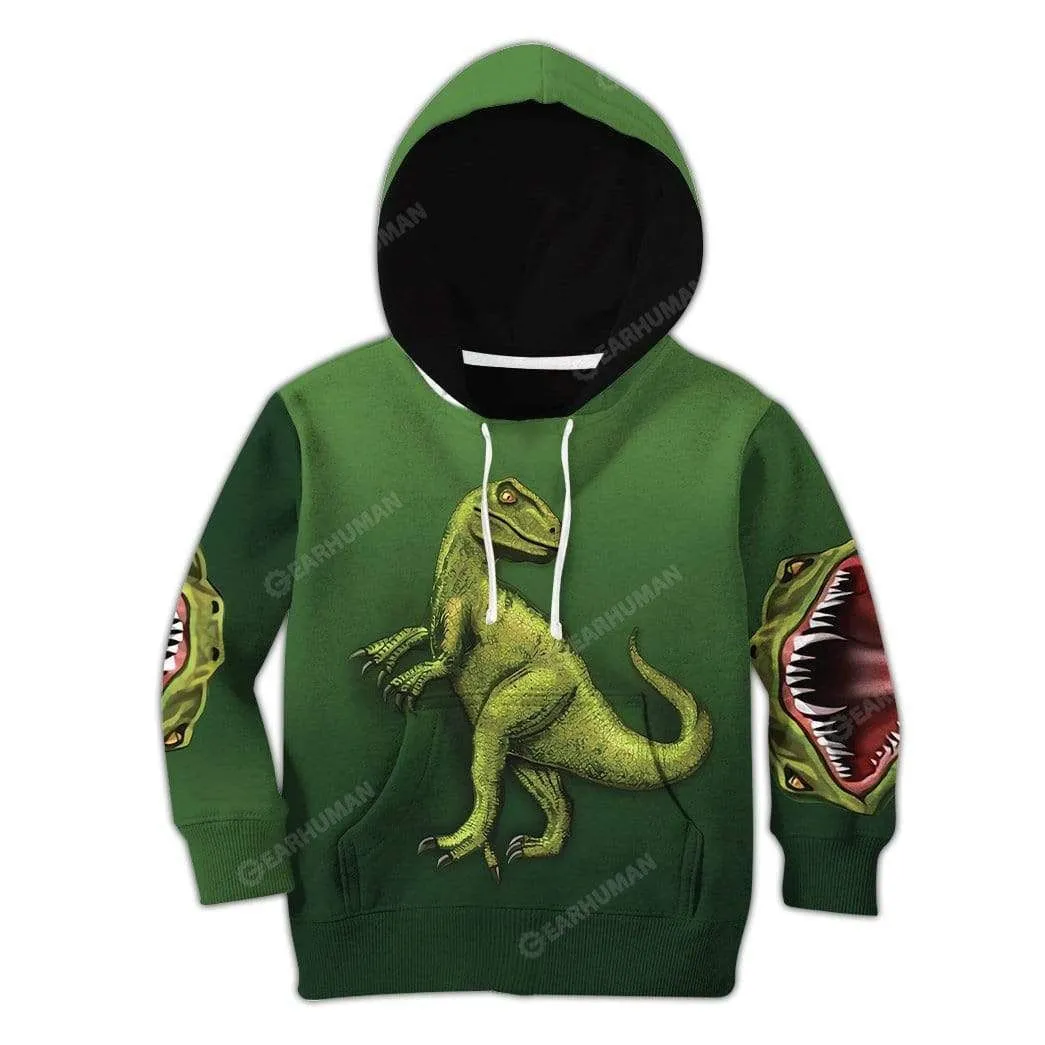 Trex Dinosaur Kid Hoodies Apparel