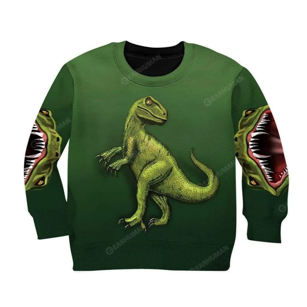 Trex Dinosaur Kid Hoodies Apparel