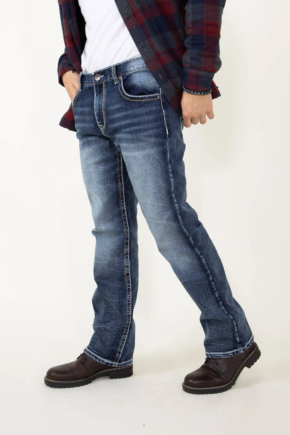 True Luck Gunnar Bootcut Jeans for Men | TL21092904