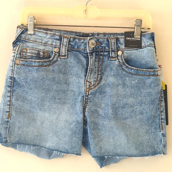 True Religion Jayde Big T Raw Hem Short