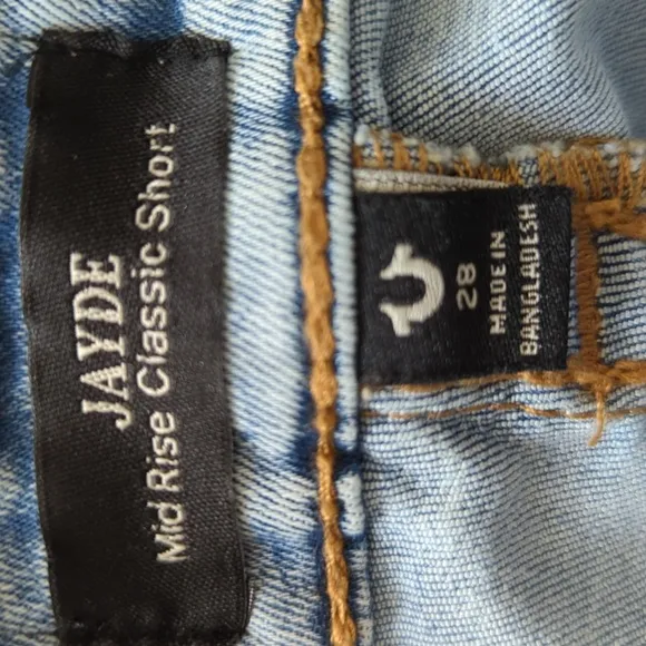 True Religion Jayde Big T Raw Hem Short