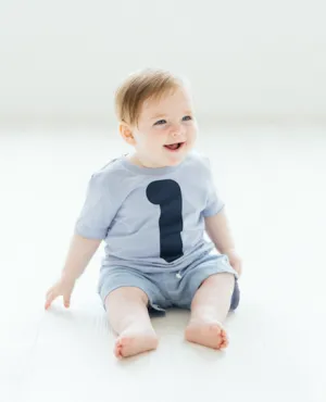 Unisex Birthday Milestone Number T-shirt Age 1 & 2