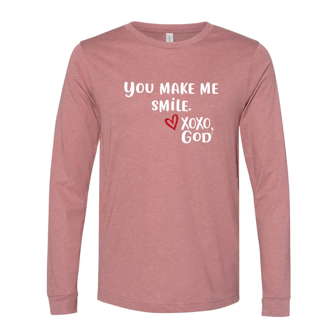 Unisex Long Sleeve - You make me smile.