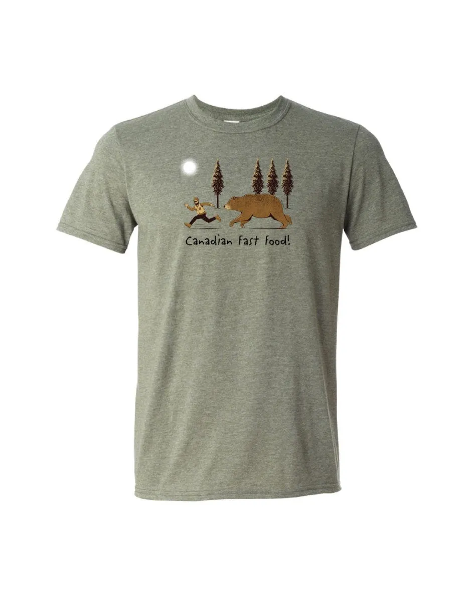 Unisex Soft Style T-Shirt - Canadian Fast Food - ONLINE ONLY