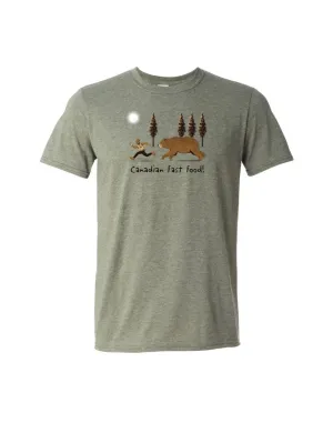 Unisex Soft Style T-Shirt - Canadian Fast Food - ONLINE ONLY