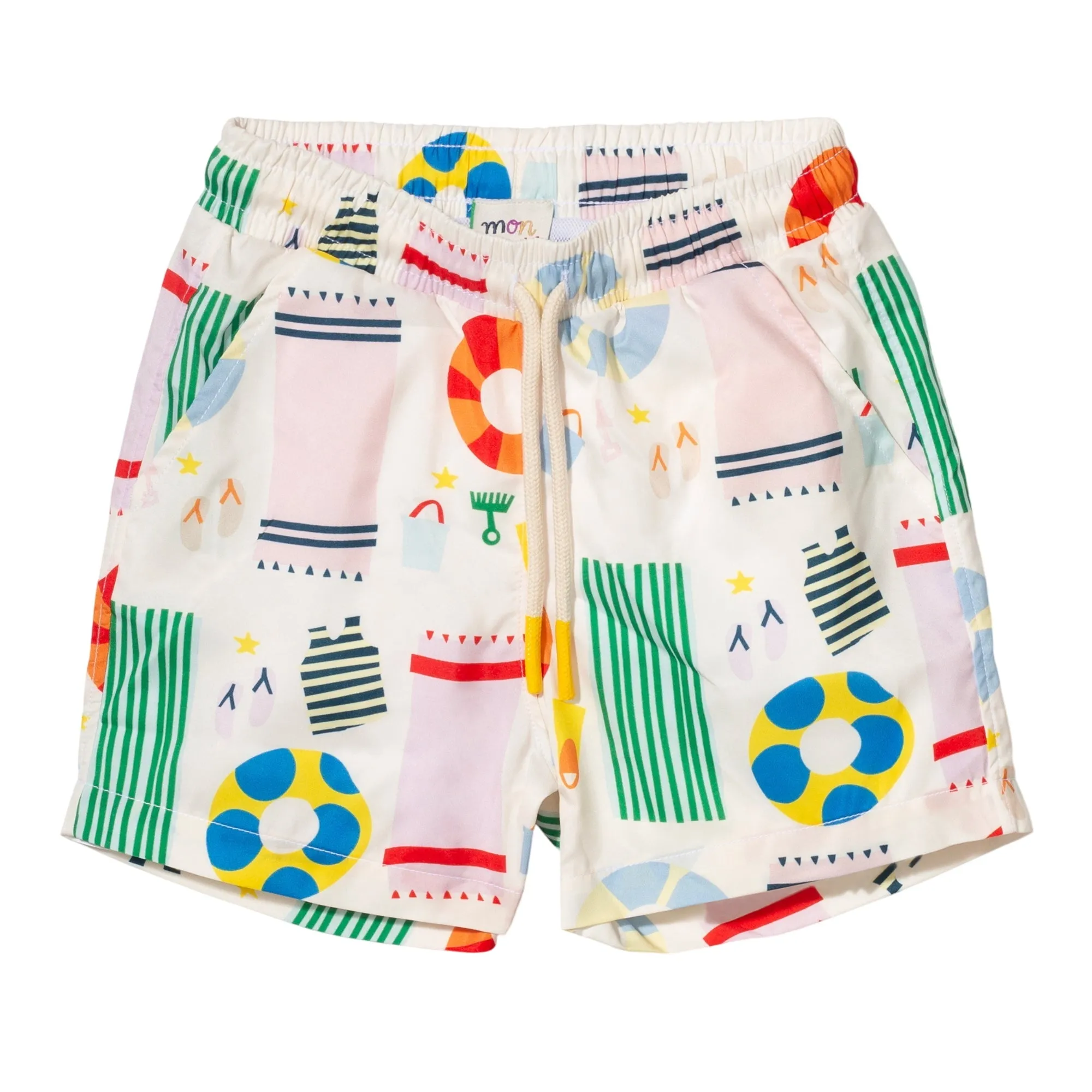 Upf 50  Recycled Fishing Net Beach Baby Swim Trunk