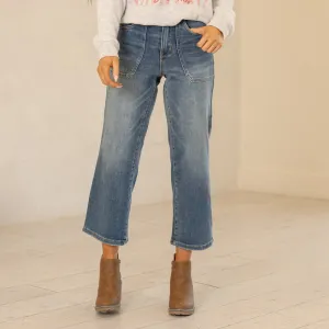 Utility High Rise Wide Leg Crop Regular & Plus Sizes