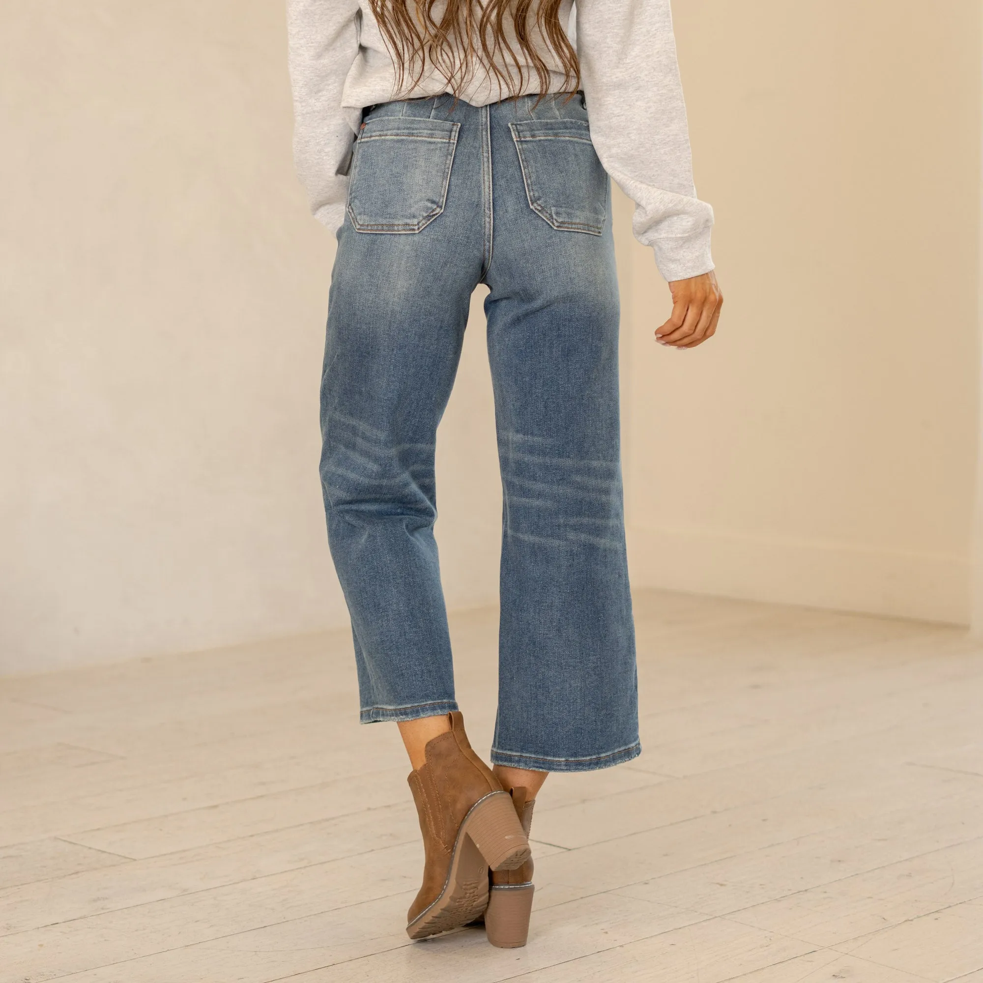 Utility High Rise Wide Leg Crop Regular & Plus Sizes