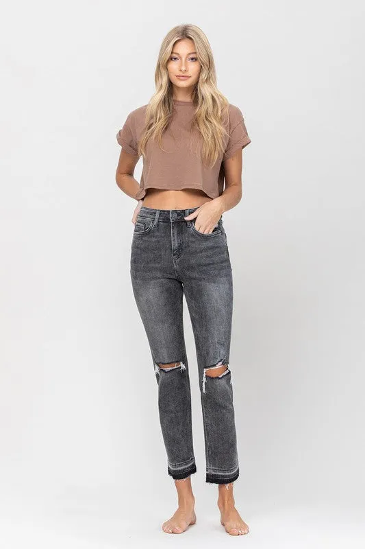 Vervet Flying Monkey High Rise Released Hem Straight
