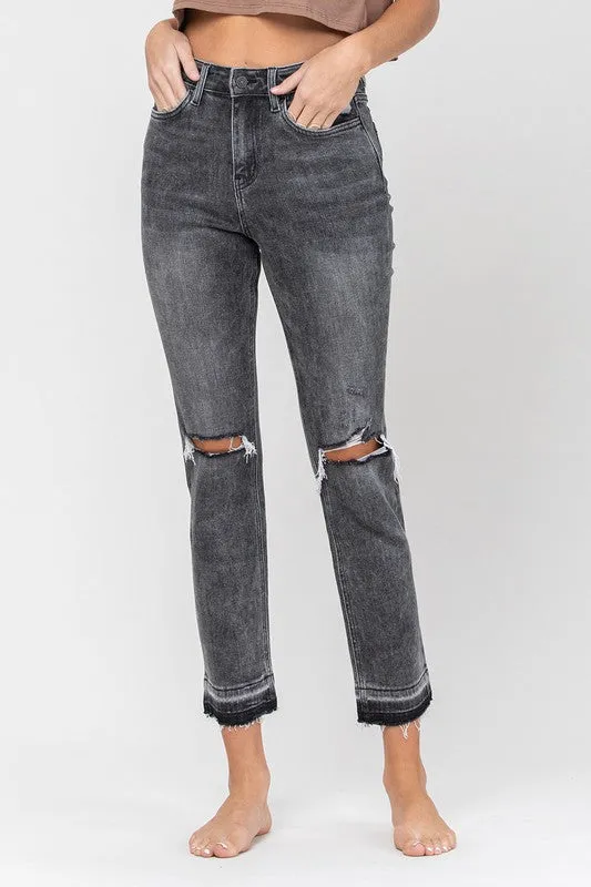 Vervet Flying Monkey High Rise Released Hem Straight