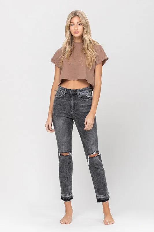 Vervet Flying Monkey High Rise Released Hem Straight