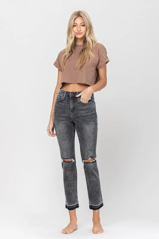 Vervet Flying Monkey High Rise Released Hem Straight