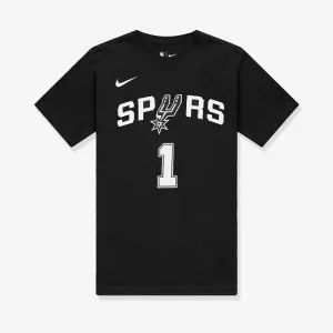 Victor Wembanyama San Antonio Spurs Icon Edition Name & Number NBA T-Shirt - Black