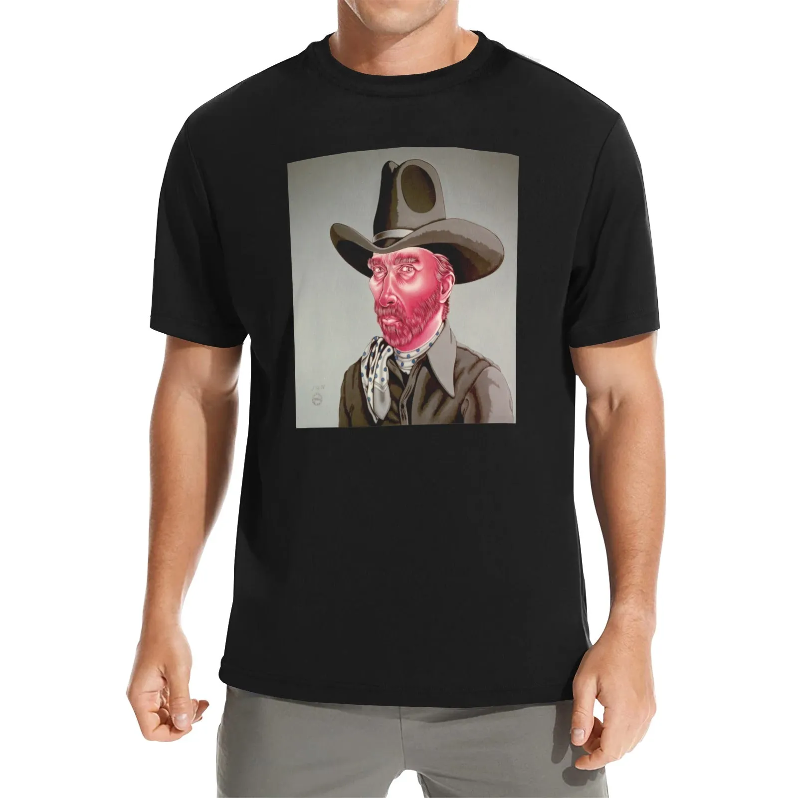 Vincent Van Buckaroo Men's Crew Neck T-shirt