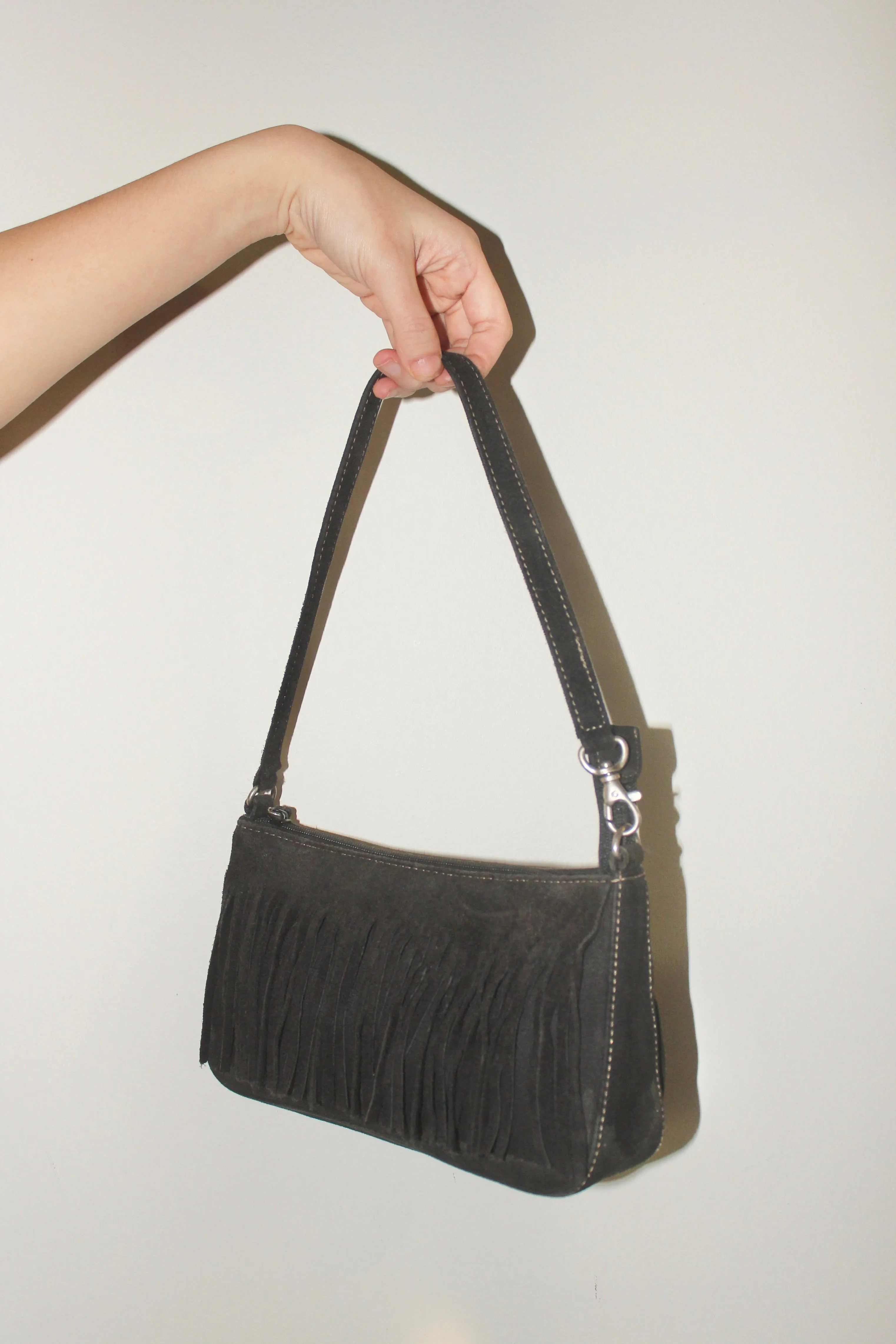 Vintage 90s Fringe Leather Purse