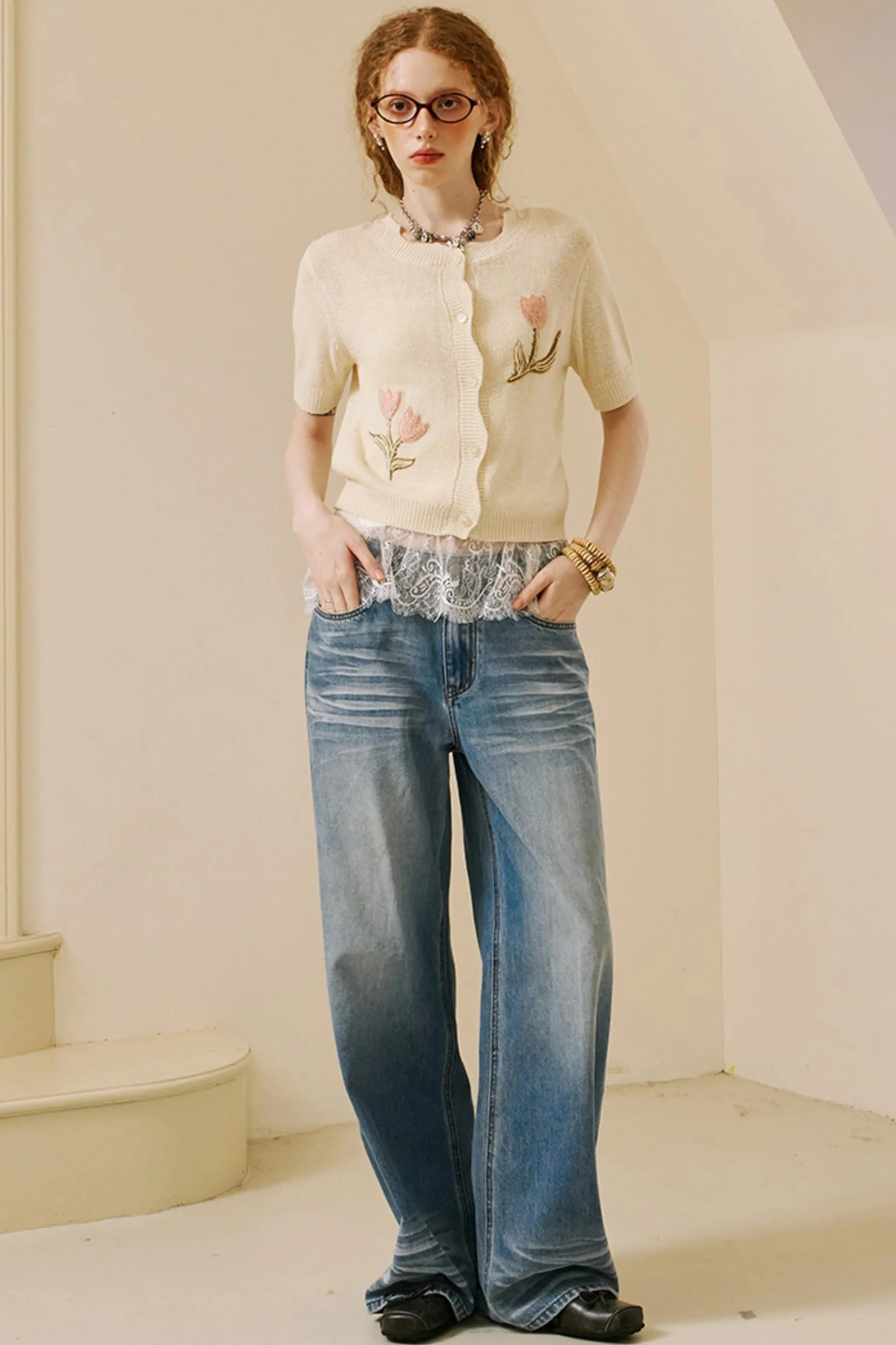 Vintage Layered Jeans