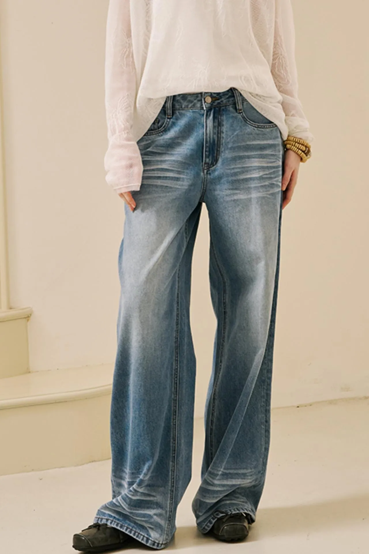Vintage Layered Jeans