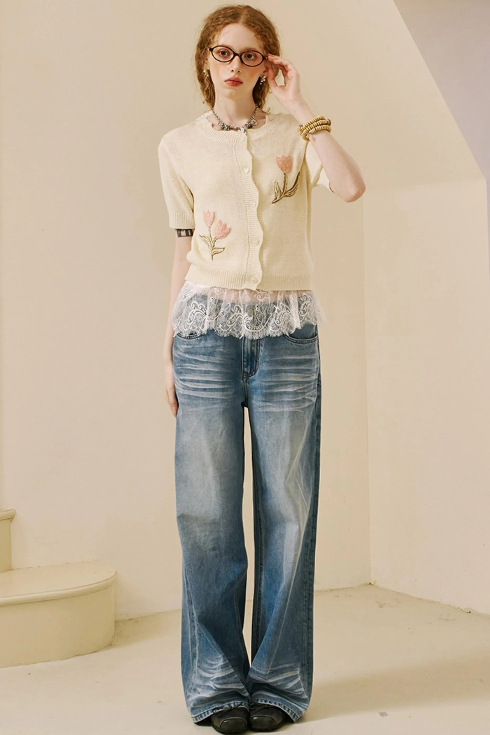 Vintage Layered Jeans