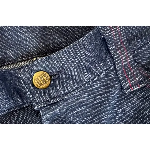 Vintage LEE Trouser Dark Wash Jeans 1970s Union Label Size 27