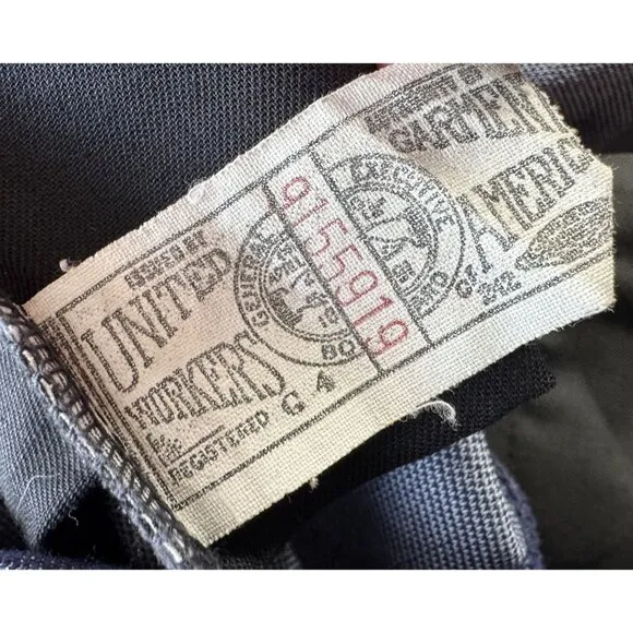 Vintage LEE Trouser Dark Wash Jeans 1970s Union Label Size 27