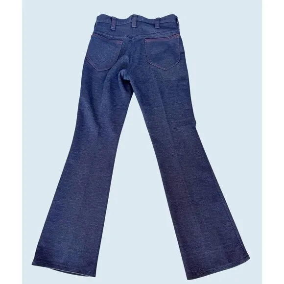 Vintage LEE Trouser Dark Wash Jeans 1970s Union Label Size 27
