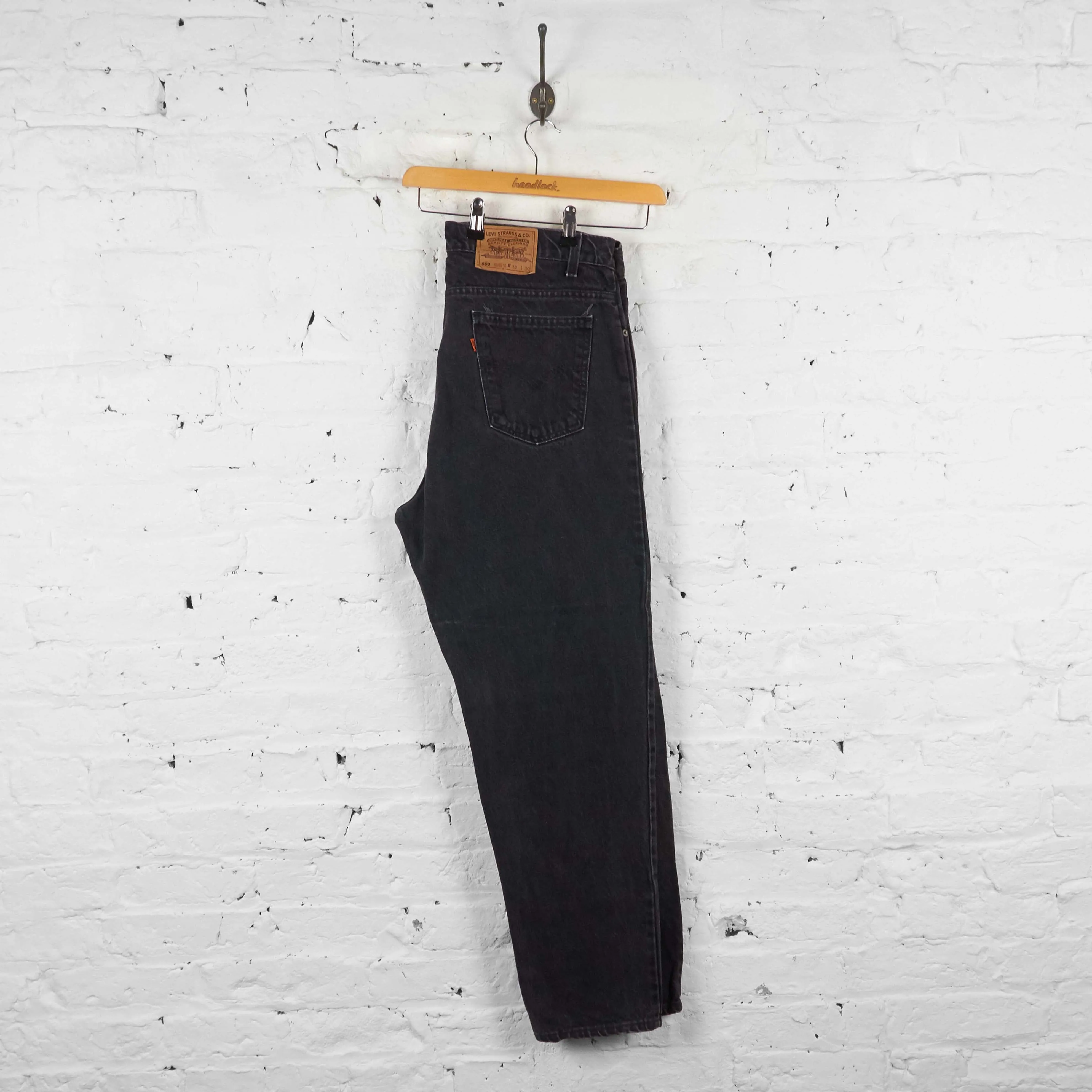 Vintage Levi's 550 Jeans - Black - XL