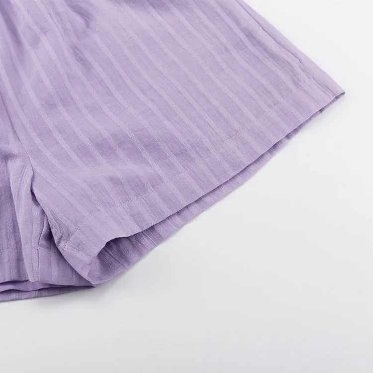 Viola - Breezy Button-Up and Shorts Ensemble