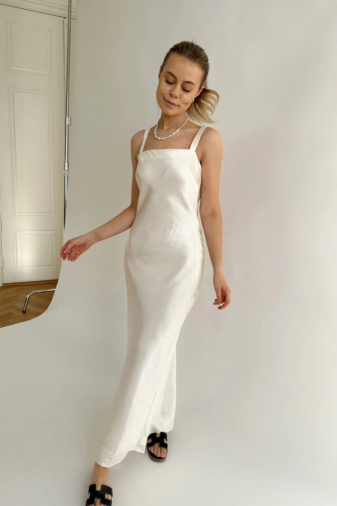 VMMathilde Kjole - Råhvid