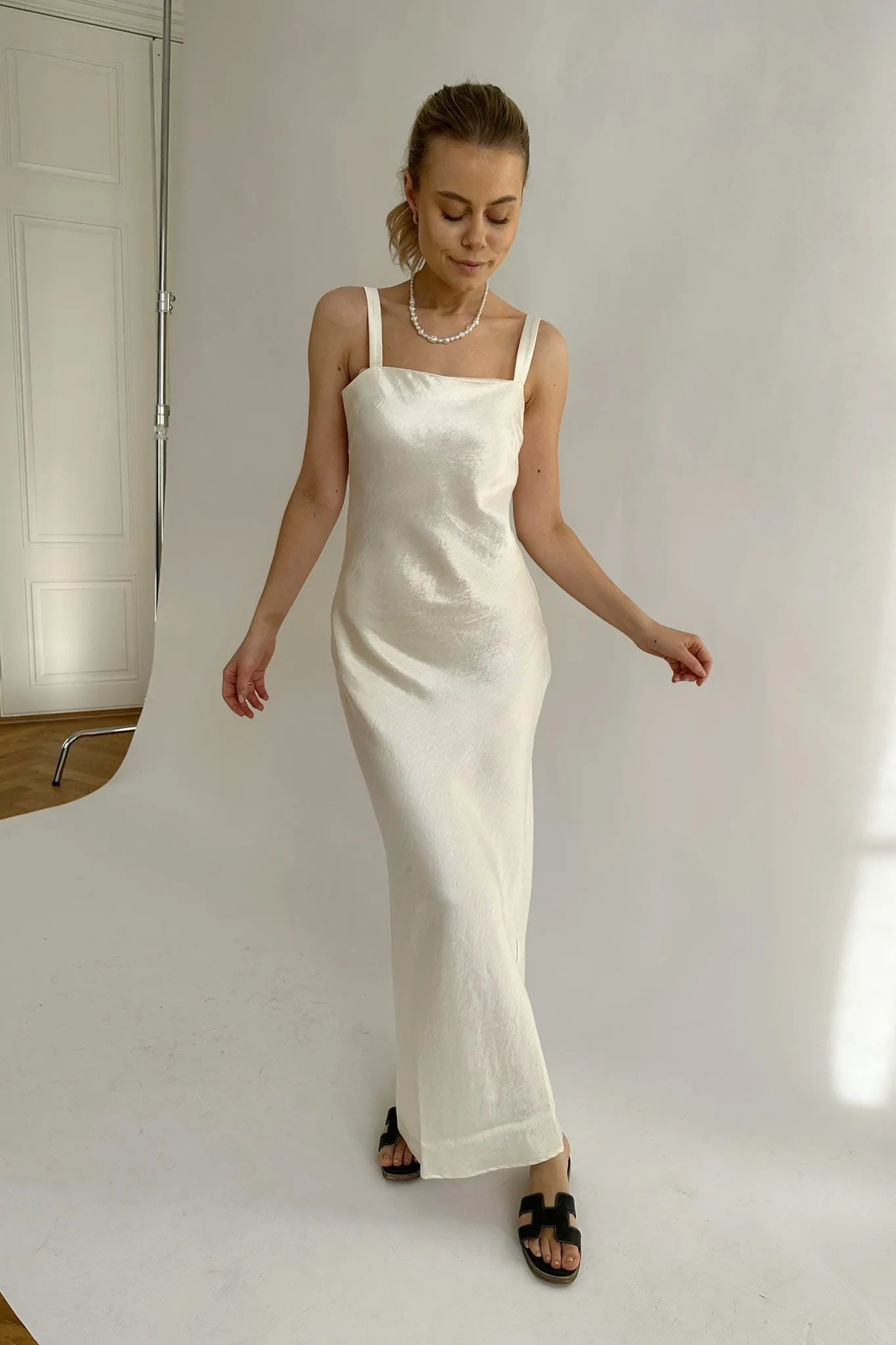 VMMathilde Kjole - Råhvid